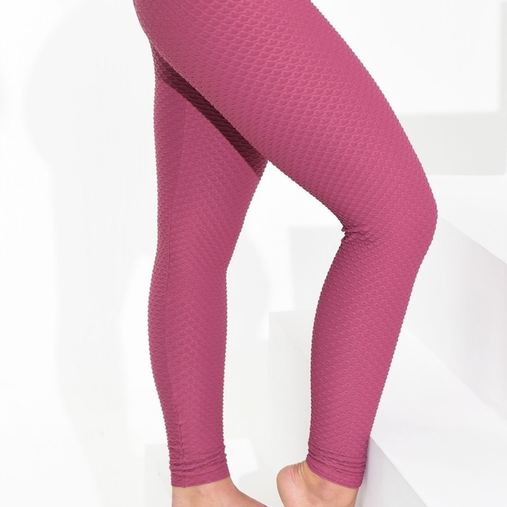 Booty by Brabants Crocoskin Leggings in Burnt Rose